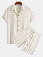 Animal Texture Terry Cuban Shirt & Shorts